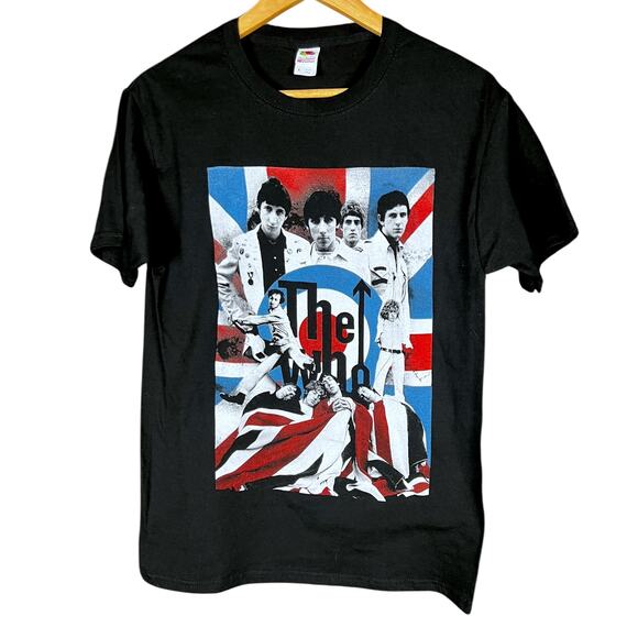 Men's The Who Hits Back 2022 North American Tour Black T-Shirt - Size Small - Picture 1 of 3